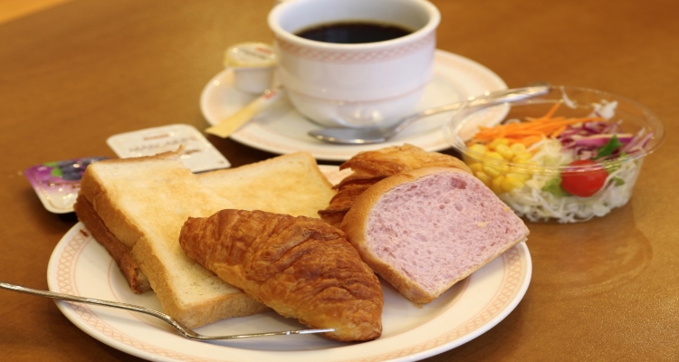 朝食付のプランも好評